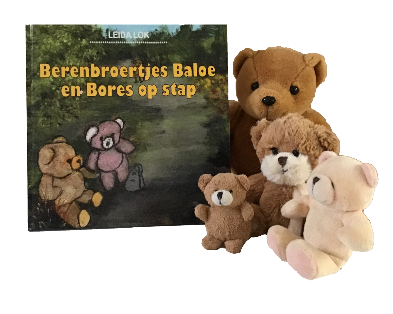 Foto boekje en berenbroertjes Baloe en Bores